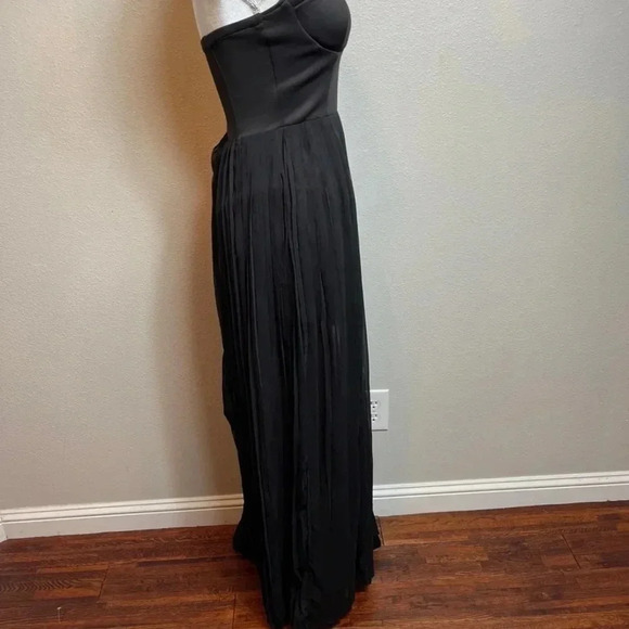 NWTS.‎ Sans Souci strapless pleated chiffon dress - Picture 7 of 12